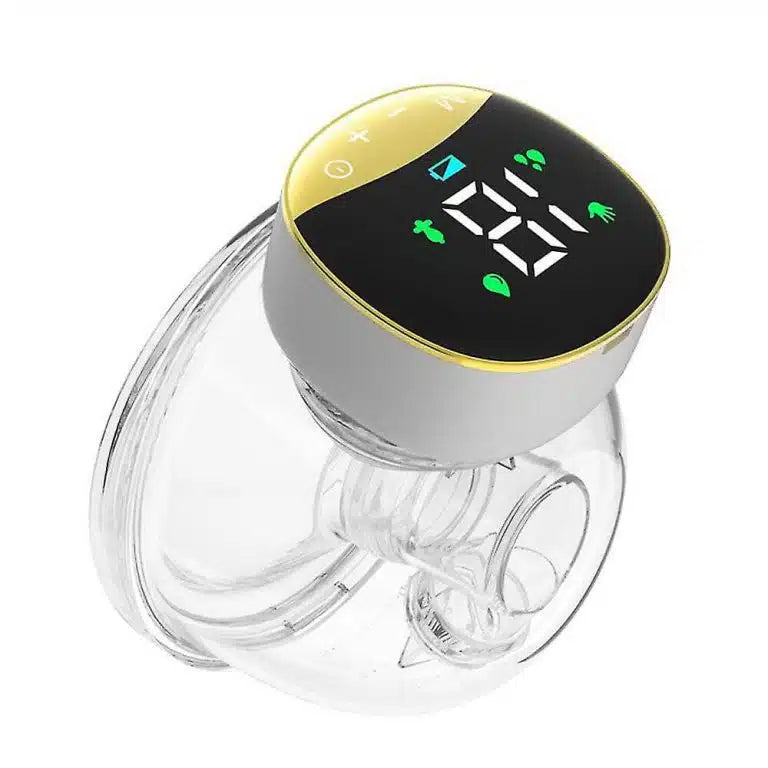 Wearable electric breast pump