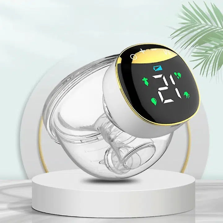 Wearable electric breast pump