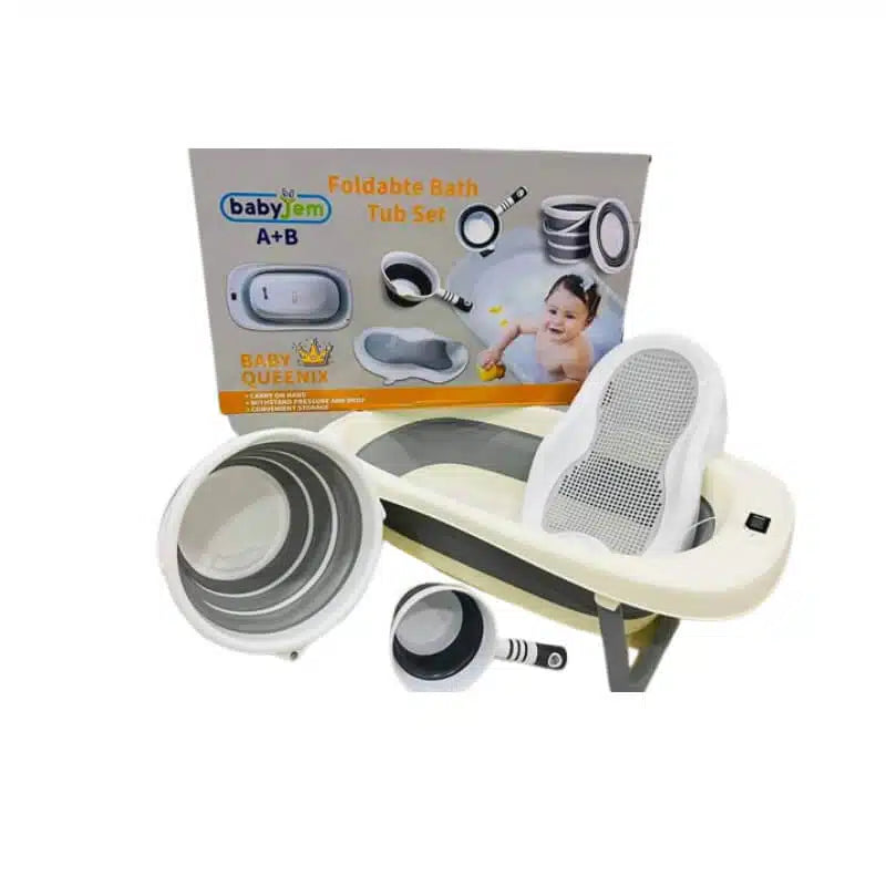 Baby Foldable Bath Tub set