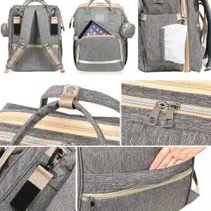 Portable Folding Crib Mommy Bag Bed Backpack